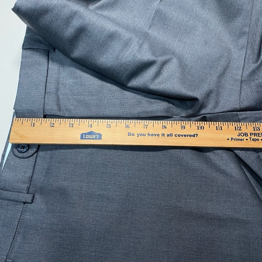 Loro Piana Super 130s Merino 6 East Dress Pants (40x30.5 Cuffed) Flat Front Gray - Picture 5 of 16